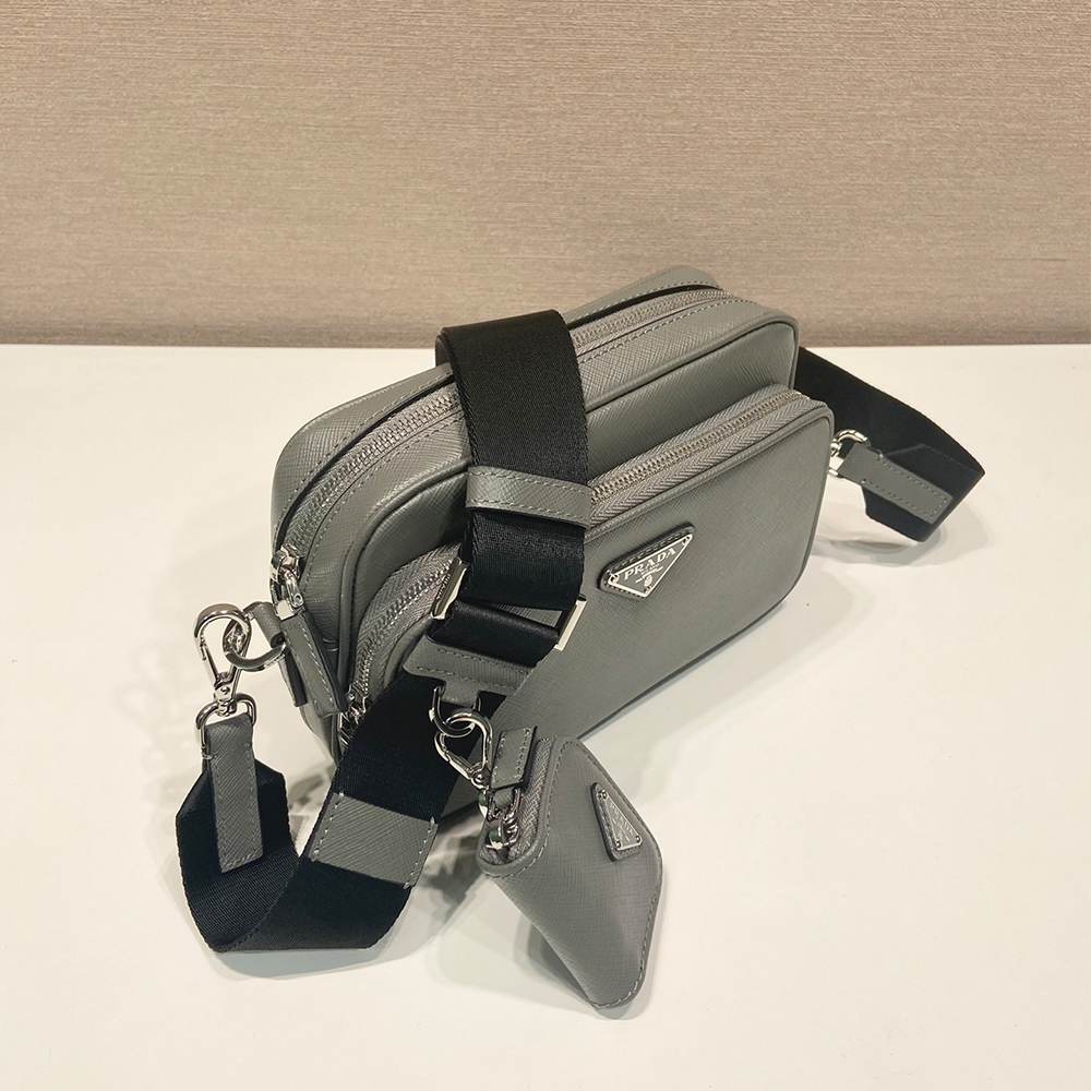 Pra*a Saffiano leather shoulder bag(HIGH-END GRADE)