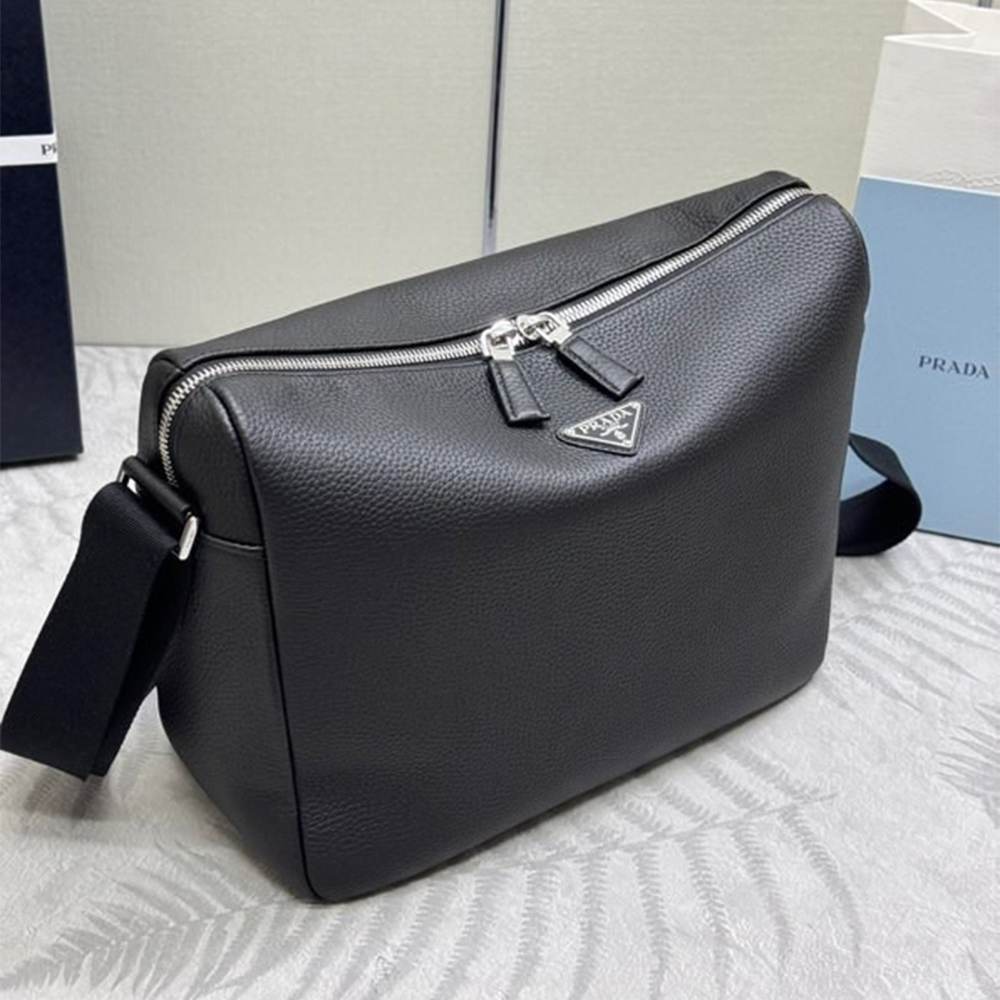 Pra*a Medium leather shoulder bag(HIGH-END GRADE)