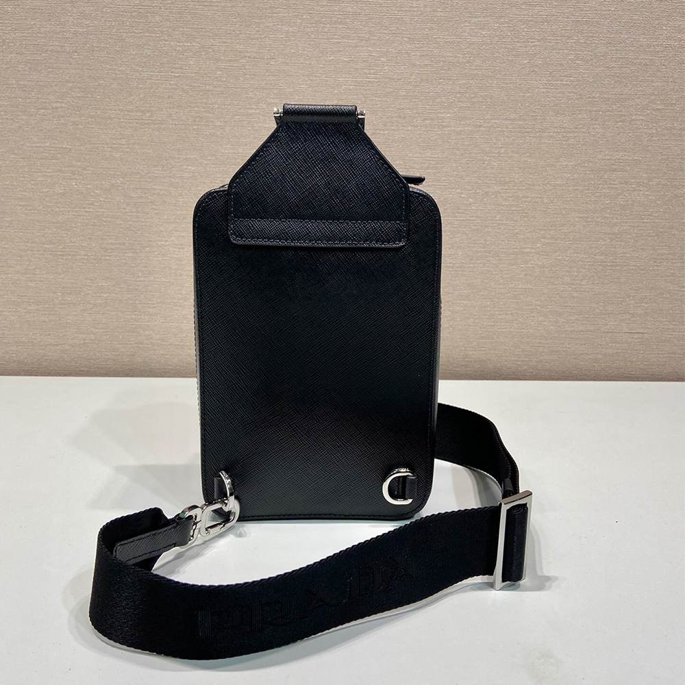 Pra*a Brique Saffiano leather bag(HIGH-END GRADE)