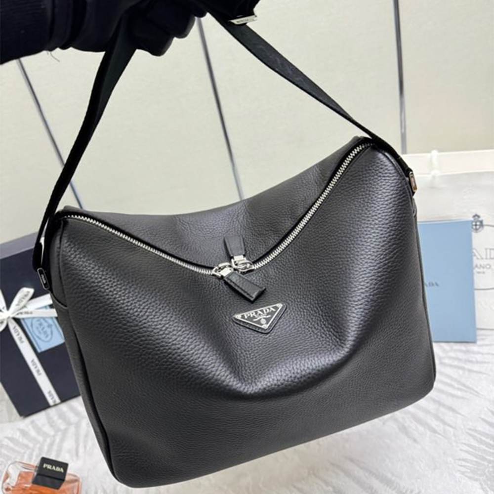 Pra*a Medium leather shoulder bag(HIGH-END GRADE)