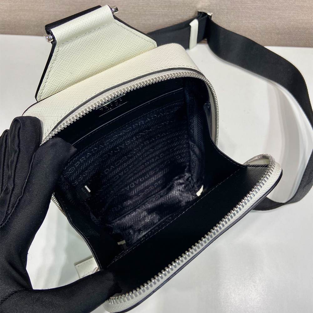 Pra*a Brique Saffiano leather bag(HIGH-END GRADE)